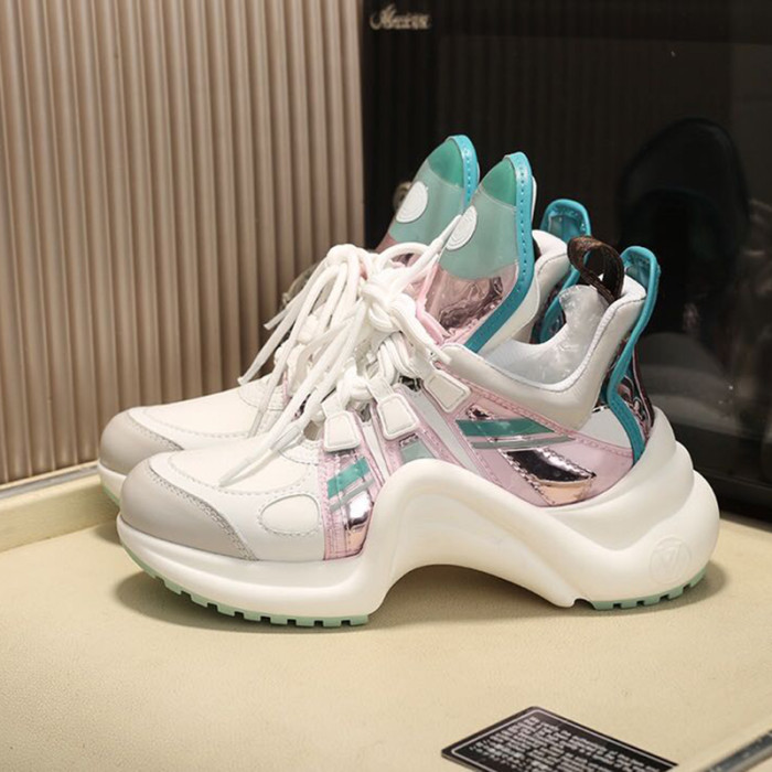 Louis Vuitton Women Shoes Sneakers Luxury Brand Design Fashion LV ARCHLIGHT SNEAKER with Original Box