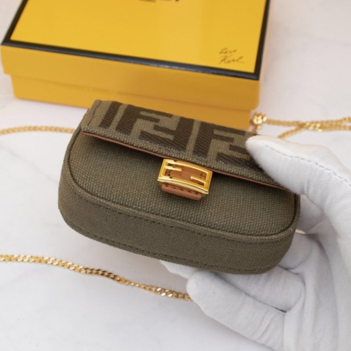 Fendi Womens Bag NANO BAGUETTE CHARM