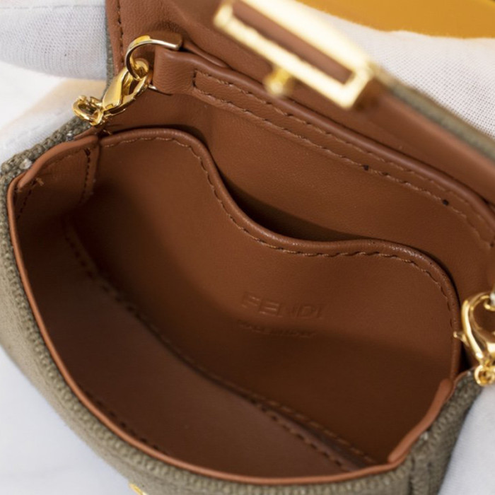 Fendi Womens Bag NANO BAGUETTE CHARM