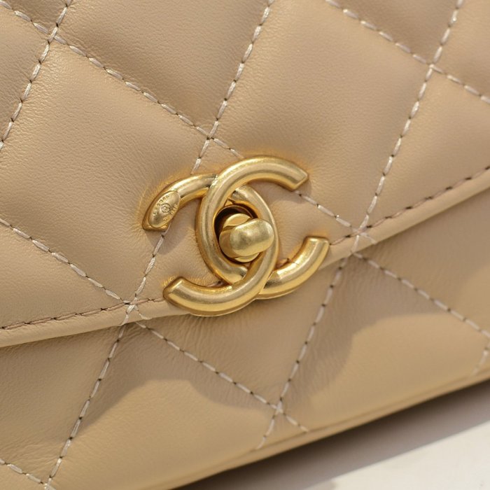 Chanel Womens Bags Flap Bag Lambskin & Gold-Tone Metal