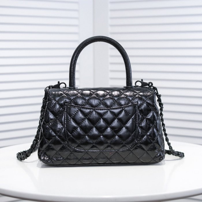 Chanel Womens Bags Flap Bag with Top Handle