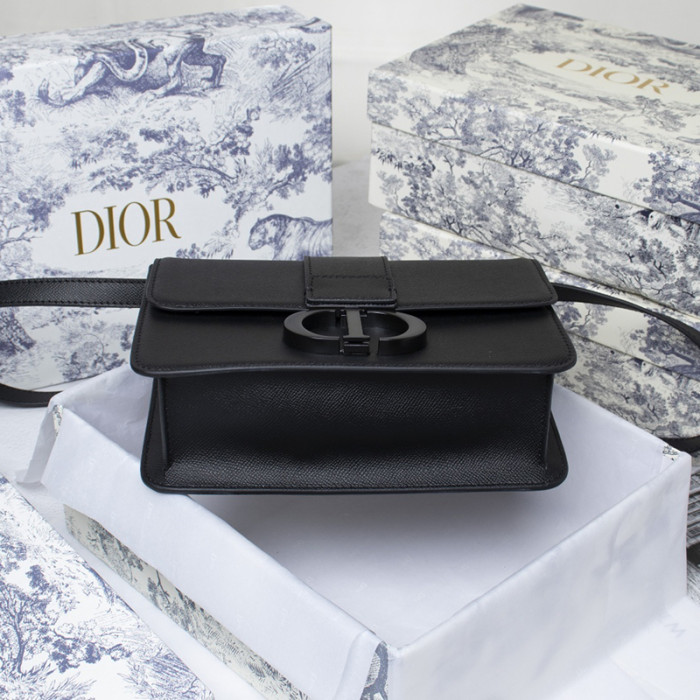 Dior Womens Bags 30 MONTAIGNE BAG Black Ultramatte Grained Calfskin