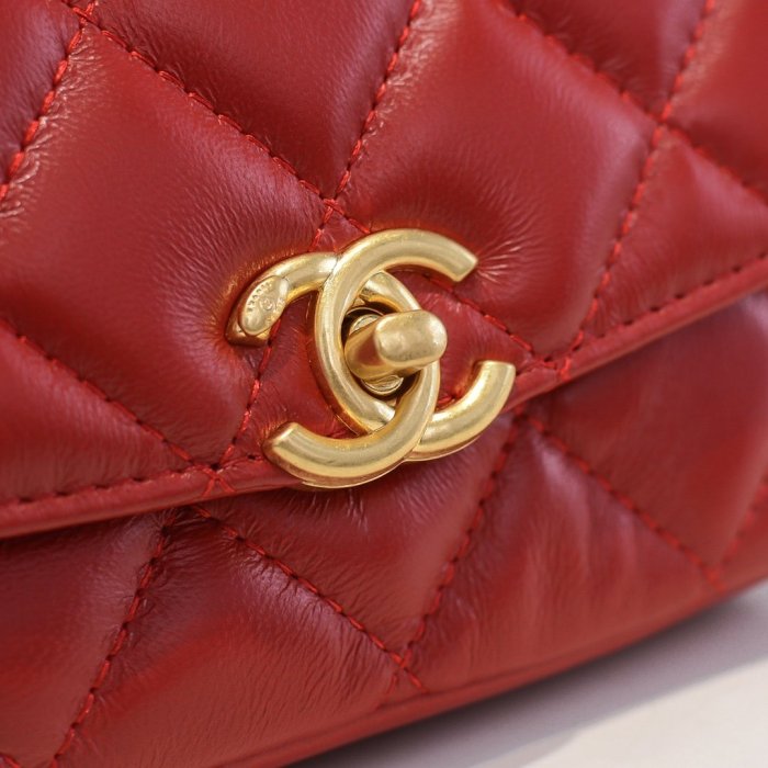 Chanel Womens Bags Small Flap bag Lambskin & Gold-Tone Metal