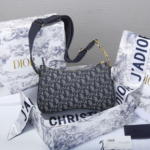 Dior Womens Bags Crossbody Bag Saddle Bag Oblique Jacquard