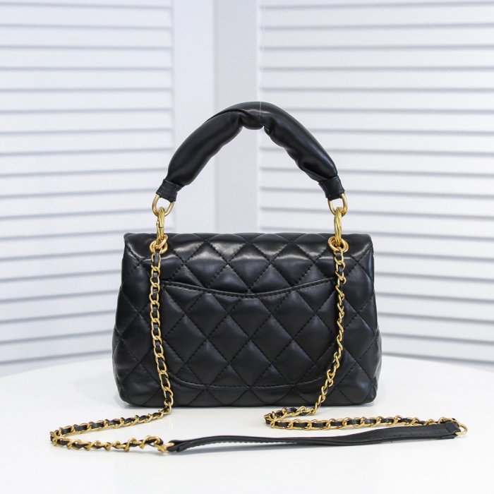 Chanel Womens Bags Shoulder Bag Flap Bag with Top Handle