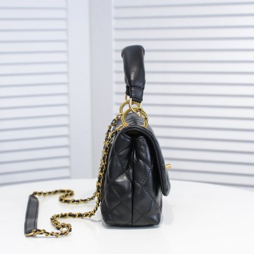 Chanel Womens Bags Shoulder Bag Flap Bag with Top Handle