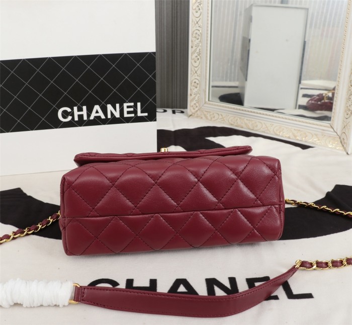 Chanel Womens Bags Shoulder Bag Small Flap Bag with Top Handle