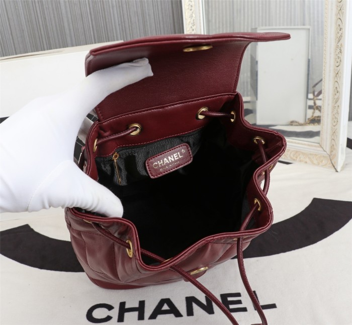 Chanel Womens Bags Drawstring Backpack