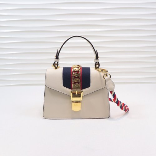 Gucci Womens Bag Sylvie Leather Mini Bag ‎470270 D4ZAG 8605