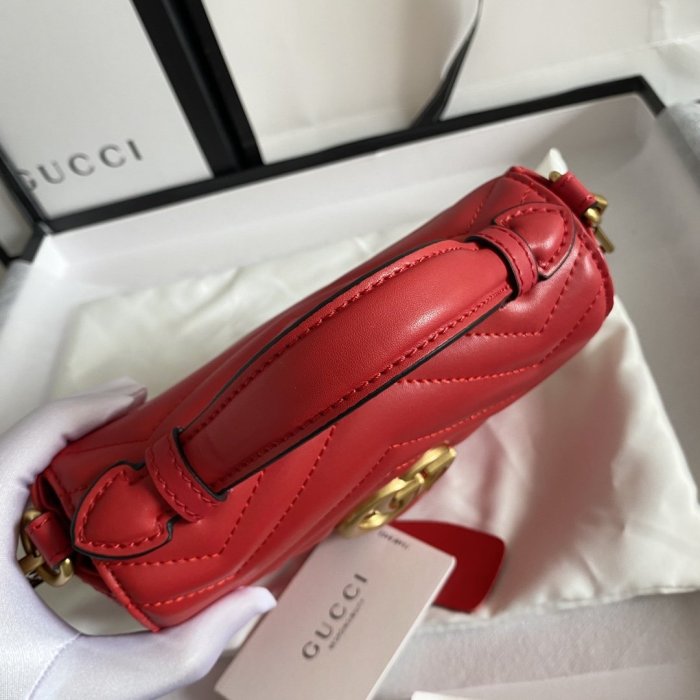 Gucci Womens Bag GG Marmont Mini Top Handle Bag ‎547260 DTDIT 6433