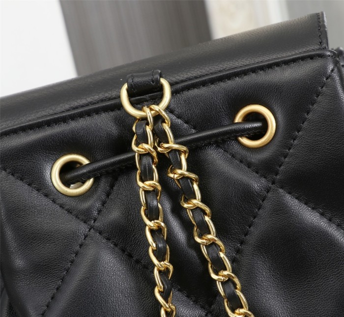 Chanel Womens Bags Drawstring Backpack