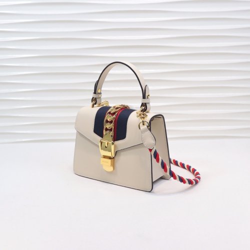 Gucci Womens Bag Sylvie Leather Mini Bag ‎470270 D4ZAG 8605