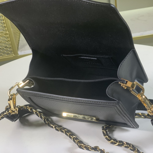 Louis Vuitton Womens Bag MINI DAUPHINE Black Epi Leather Luxury Brand Shoulder Bags for Women with Original Box M55964