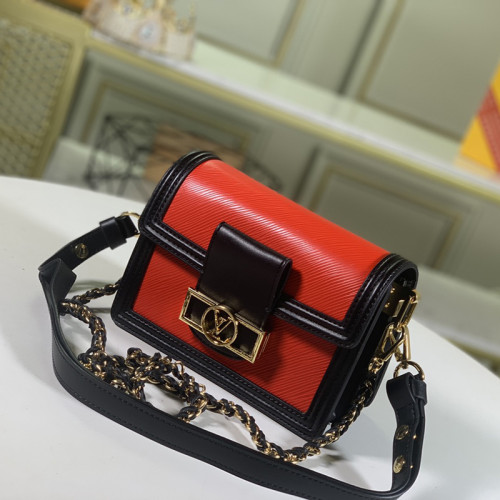 Louis Vuitton Womens Bag MINI DAUPHINE Epi Leather Luxury Brand Shoulder Bags for Women with Original Box