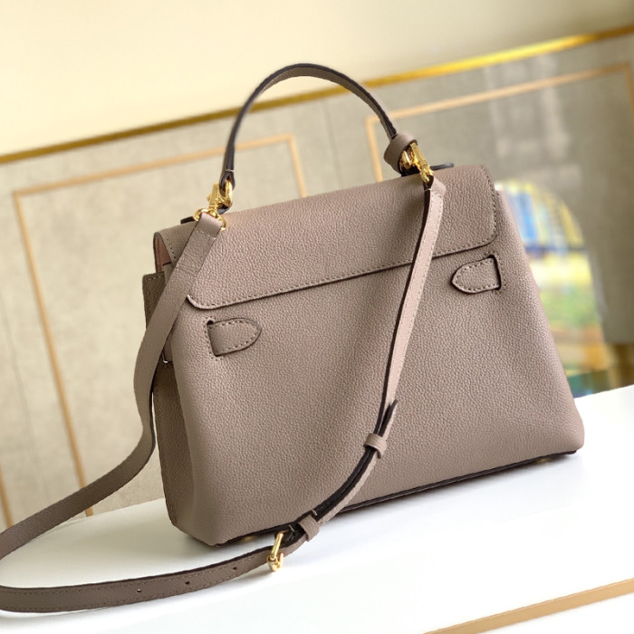 Louis Vuitton Womens Bag LOCKME EVER BB Leather Luxury Brand Shoulder Bags for Women with Original Box
