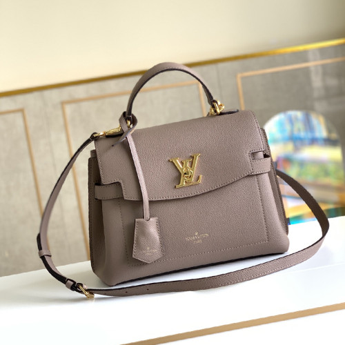 Louis Vuitton Womens Bag LOCKME EVER BB Leather Luxury Brand Shoulder Bags for Women with Original Box