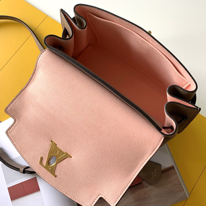 Louis Vuitton Womens Bag LOCKME EVER BB Leather Luxury Brand Shoulder Bags for Women with Original Box