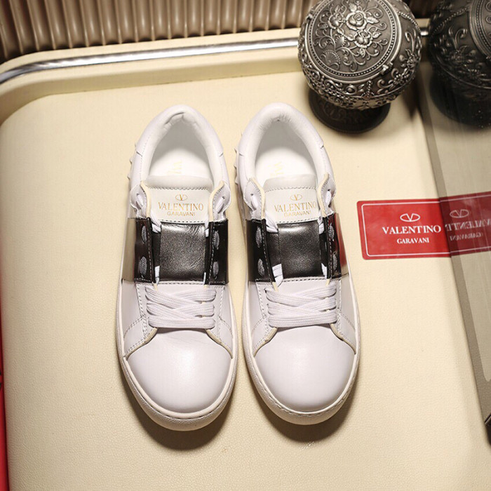 Valentino Garavani Open Sneaker With Metallic Band Mens Shoes Luxury Brand with Original Box
