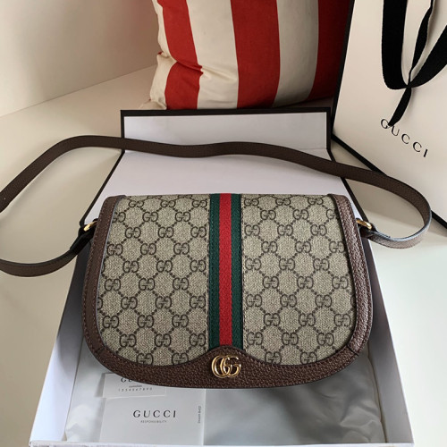 Gucci Womens Messenger Bags Luxury Brand Leather Design GG Supreme Ophidia GG small shoulder bag 601044 96IWB 8745