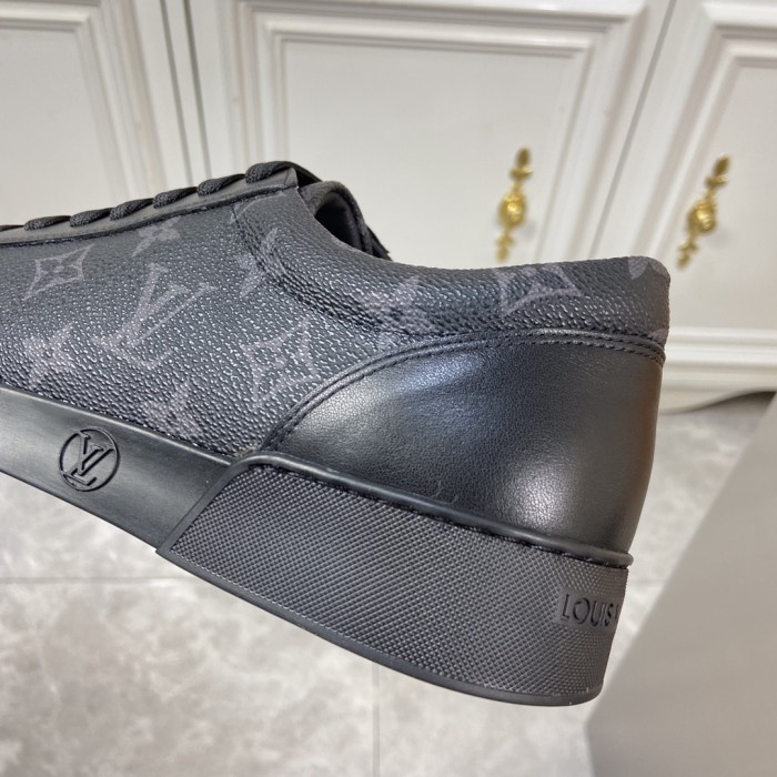 Louis Vuitton Mens Shoes Fashion Sneakers Luxury Brand MATCH-UP SNEAKER Monogram Eclipse Canvas 1A2R4S