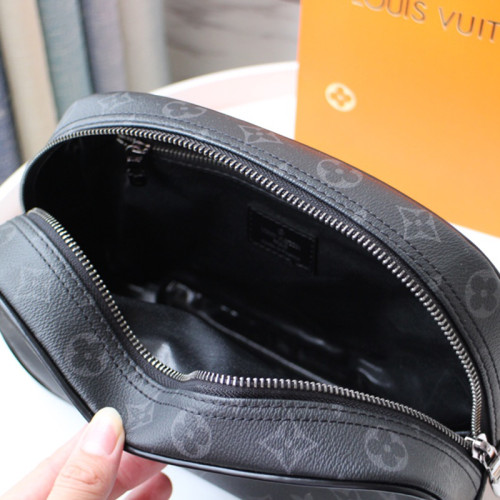 Louis Vuitton Womens Bags Clutch Leather Luxury Brand TOILETRY BAG 25 Monogram Canvas with Original Box