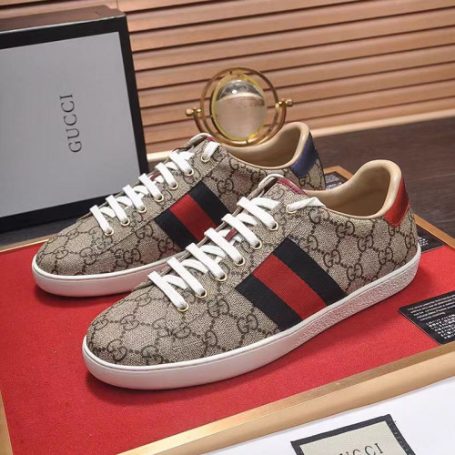 Gucci Mens Shoes Sneakers Luxury Brand Men's Ace GG Supreme sneaker with Original Box