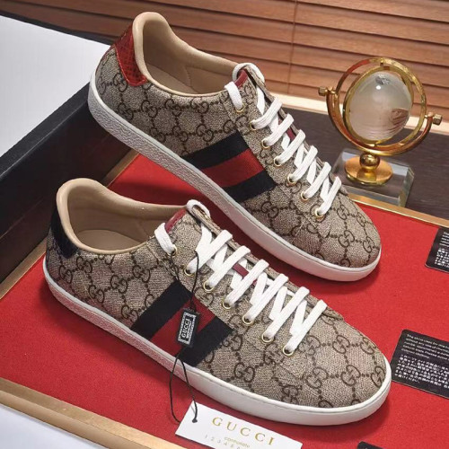 Gucci Mens Shoes Sneakers Luxury Brand Men's Ace GG Supreme sneaker with Original Box