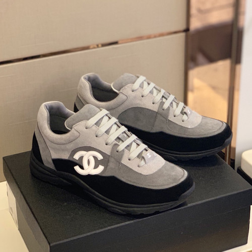 Chanel Men Shoes Sneakers Fashion Design Luxury Brand Lace-Up Sports Shoes with Original Box
