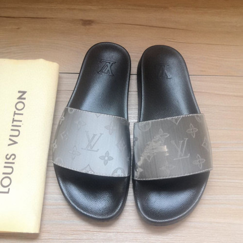 Louis Vuitton Womens Mens Shoes Slippers Sandals Flip Flop Luxury Brand WATERFRONT MULE with Original Box
