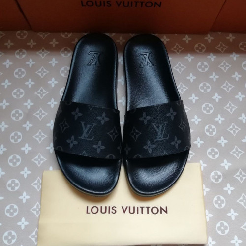 Louis Vuitton Womens Mens Shoes Slippers Sandals Flip Flop Luxury Brand WATERFRONT MULE with Original Box