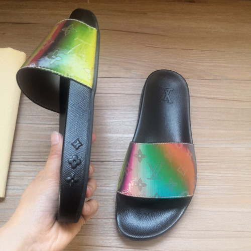 Louis Vuitton Womens Mens Shoes Slippers Sandals Flip Flop Luxury Brand WATERFRONT MULE with Original Box