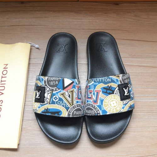 Louis Vuitton Womens Mens Shoes Slippers Sandals Flip Flop Luxury Brand WATERFRONT MULE with Original Box