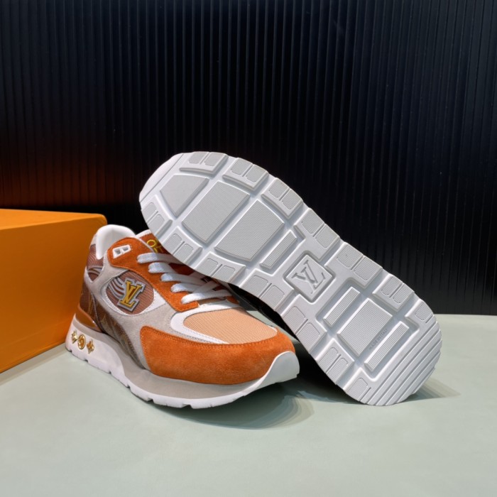 Louis Vuitton Men Shoes Sports RUN AWAY SNEAKER Ebene Running Design Luxury Brand 1A8JLU with Original Box