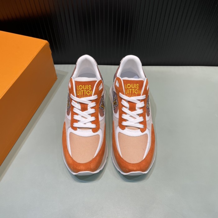 Louis Vuitton Men Shoes Sports RUN AWAY SNEAKER Ebene Running Design Luxury Brand 1A8JLU with Original Box