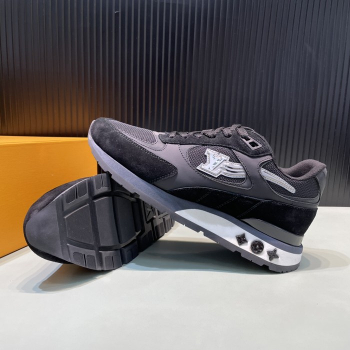Louis Vuitton Men Shoes Sports RUN AWAY SNEAKER Ebene Running Design Luxury Brand with Original Box