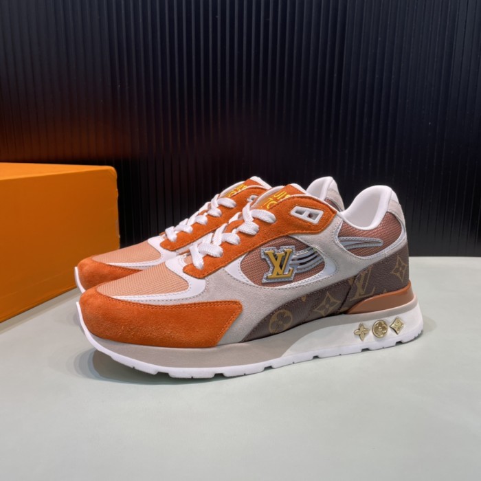 Louis Vuitton Men Shoes Sports RUN AWAY SNEAKER Ebene Running Design Luxury Brand 1A8JLU with Original Box