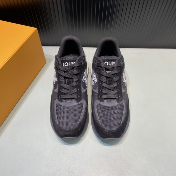 Louis Vuitton Men Shoes Sports RUN AWAY SNEAKER Ebene Running Design Luxury Brand with Original Box