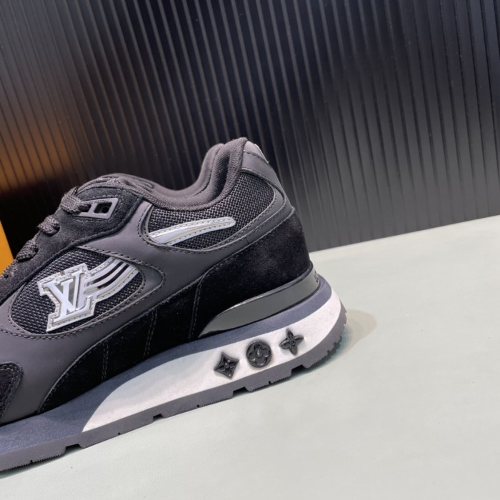 Louis Vuitton Men Shoes Sports RUN AWAY SNEAKER Ebene Running Design Luxury Brand with Original Box