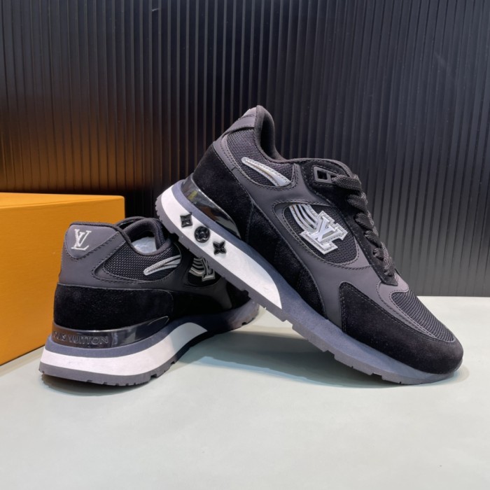 Louis Vuitton Men Shoes Sports RUN AWAY SNEAKER Ebene Running Design Luxury Brand with Original Box