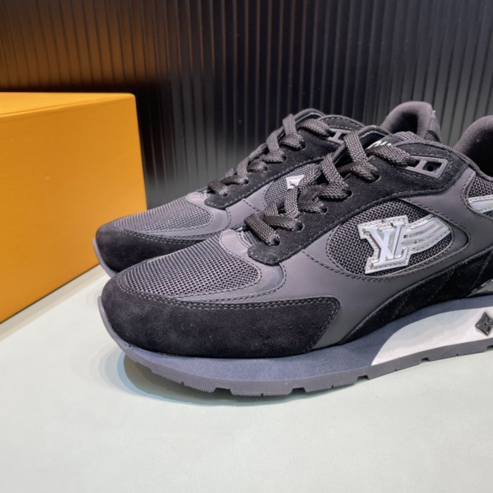 Louis Vuitton Men Shoes Sports RUN AWAY SNEAKER Ebene Running Design Luxury Brand with Original Box
