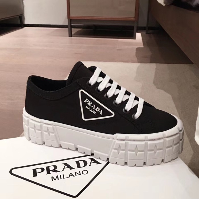 Prada Women Shoes Luxury Brand Nylon gabardine sneakers with Original Box 1E260M_MMS_F0IAU_F_050