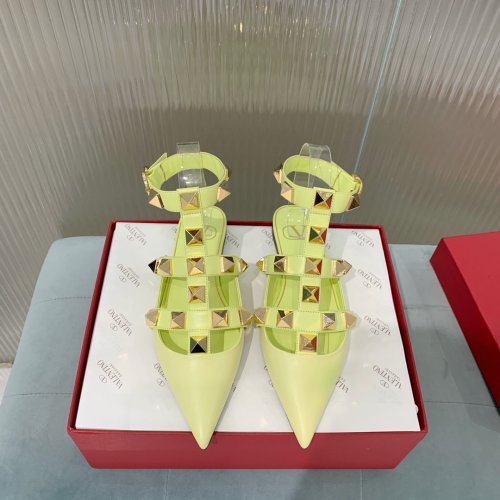 Valentino Women Shoes Mule Flip Flop Sandals ROMAN STUD CALFSKIN BALLET with Original Box Luxury Brand