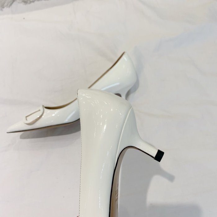Valentino Women Shoes Mule Flip Flop Sandals VLOGO SIGNATURE CALFSKIN PUMP 45MM / 1.8 IN. Luxury Brand with Original Box