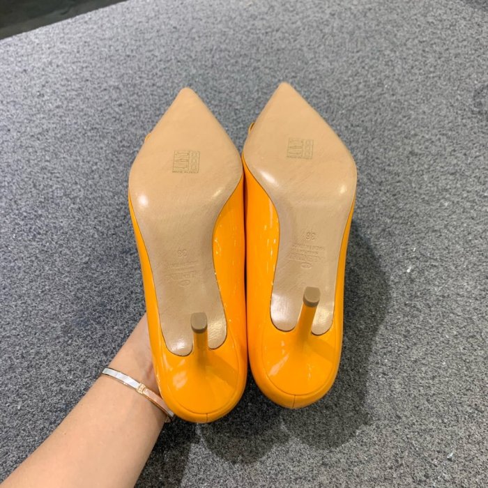 Valentino Women Shoes Mule Flip Flop Sandals VLOGO SIGNATURE CALFSKIN PUMP 80MM Luxury Brand with Original Box