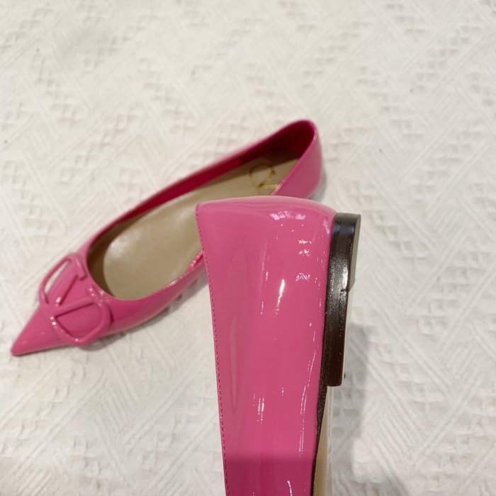 Valentino Women Shoes Mule Flip Flop Sandals VLOGO SIGNATURE CALFSKIN PUMP Flat Luxury Brand with Original Box