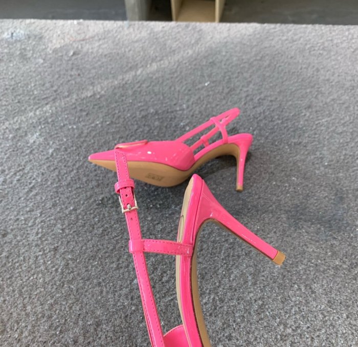 Valentino Women Shoes Mule Flip Flop Sandals VLOGO SIGNATURE CALFSKIN SLINGBACK PUMP 80 MM / 3.15 IN. with Original Box