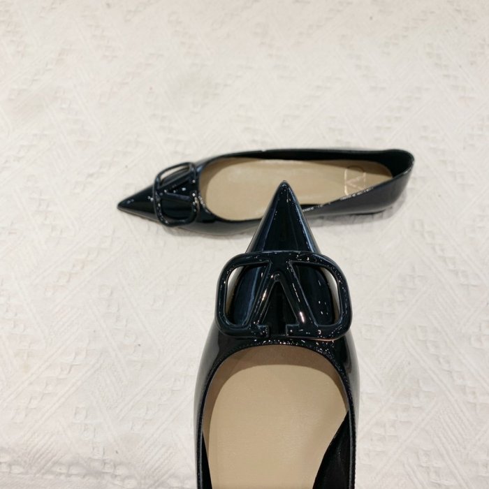 Valentino Women Shoes Mule Flip Flop Sandals VLOGO SIGNATURE CALFSKIN PUMP Flat Luxury Brand with Original Box