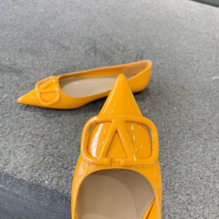 Valentino Women Shoes Mule Flip Flop Sandals VLOGO SIGNATURE CALFSKIN PUMP Flat Luxury Brand with Original Box