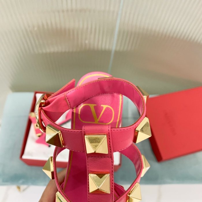 Valentino Women Shoes Mule Flip Flop Sandals ROMAN STUD CALFSKIN PUMP 40 MM with Original Box