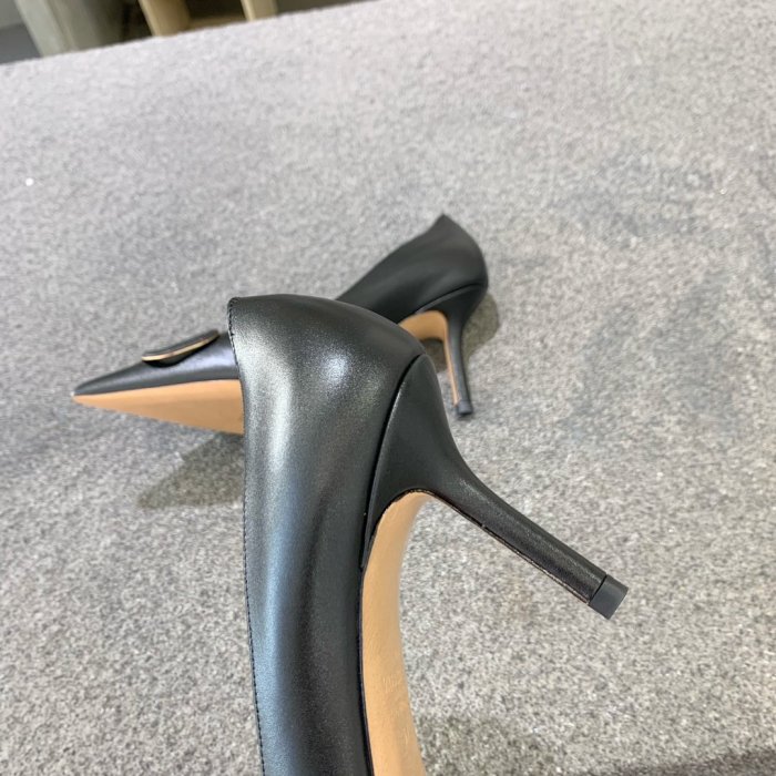 Valentino Women Shoes Mule Flip Flop Sandals VLOGO SIGNATURE CALFSKIN PUMP 80MM Luxury Brand with Original Box